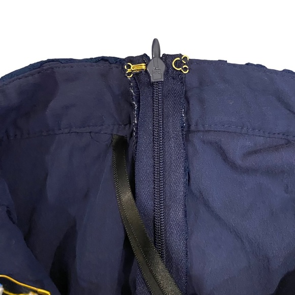 Cartolina Nantucket The Emma Navy Blue Eyelet Floral Skirt - Picture 10 of 14